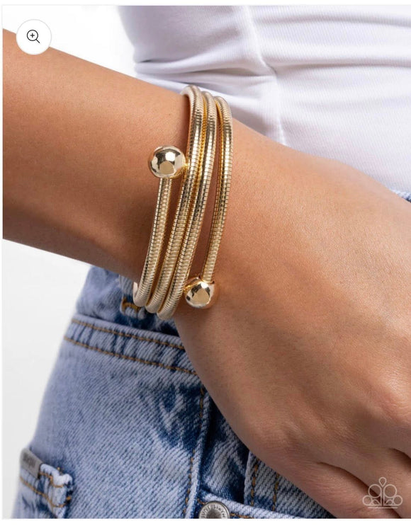 Calmly Coiled - Gold